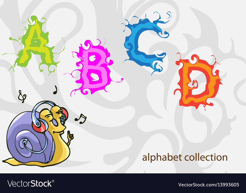 Alphabet with mr snail