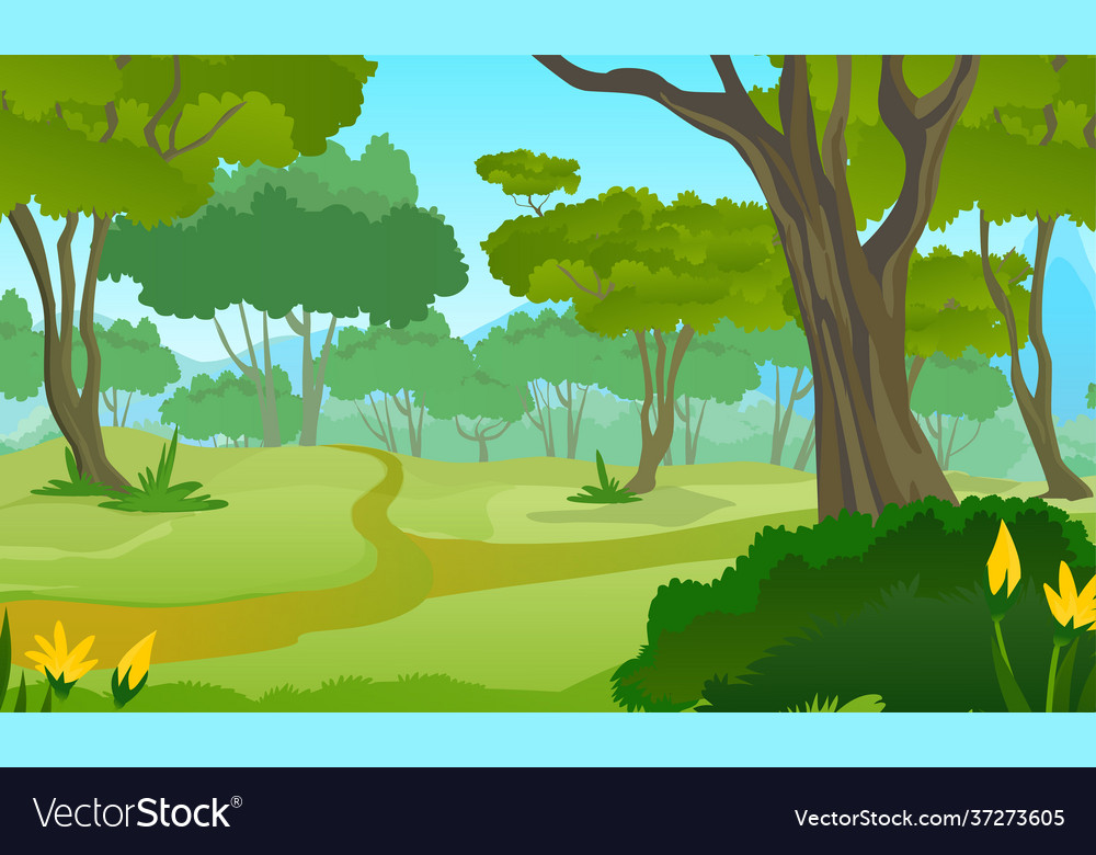 Forest background Royalty Free Vector Image - VectorStock