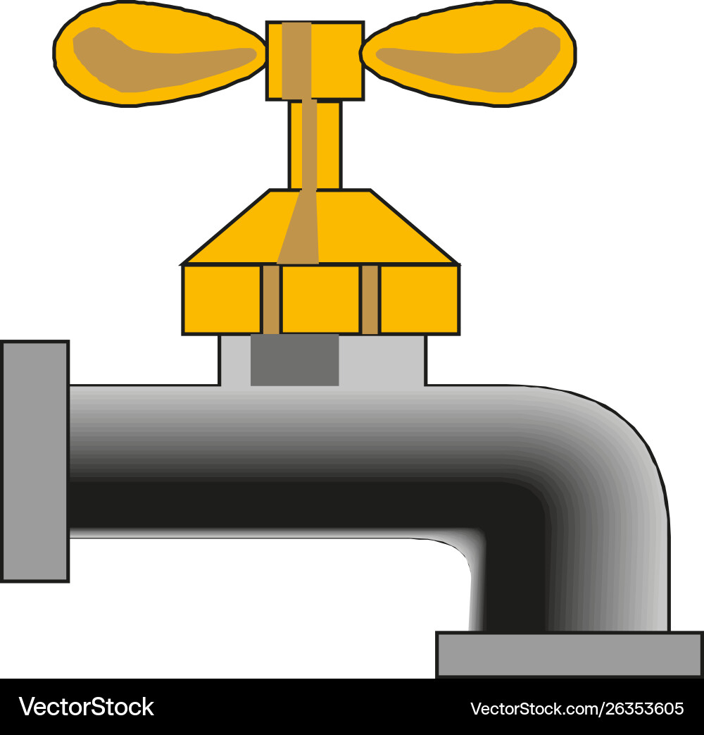Water Faucet Icon Ilustration Eps Royalty Free Vector Image