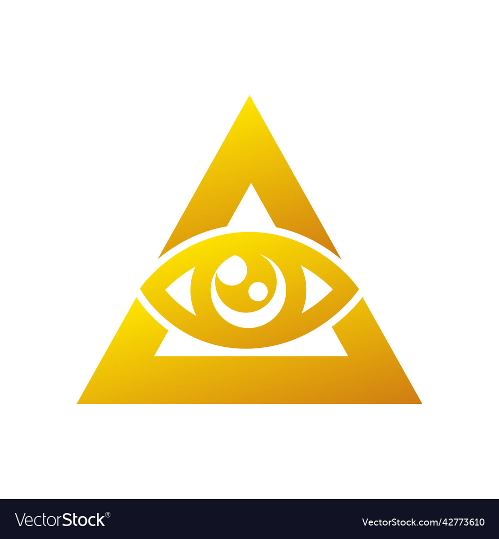 Golden eye Royalty Free Vector Image - VectorStock