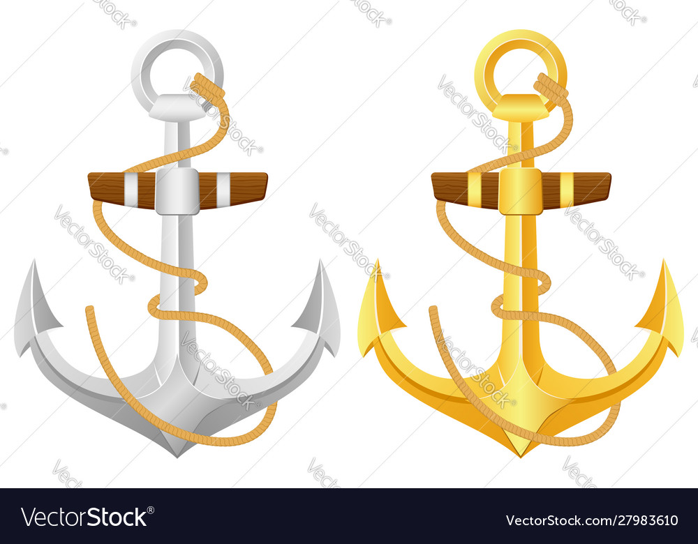 Anchor with rope set