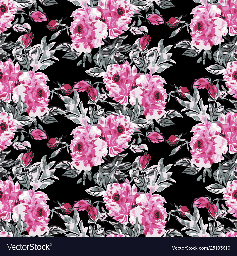 Floral seamless pattern Royalty Free Vector Image