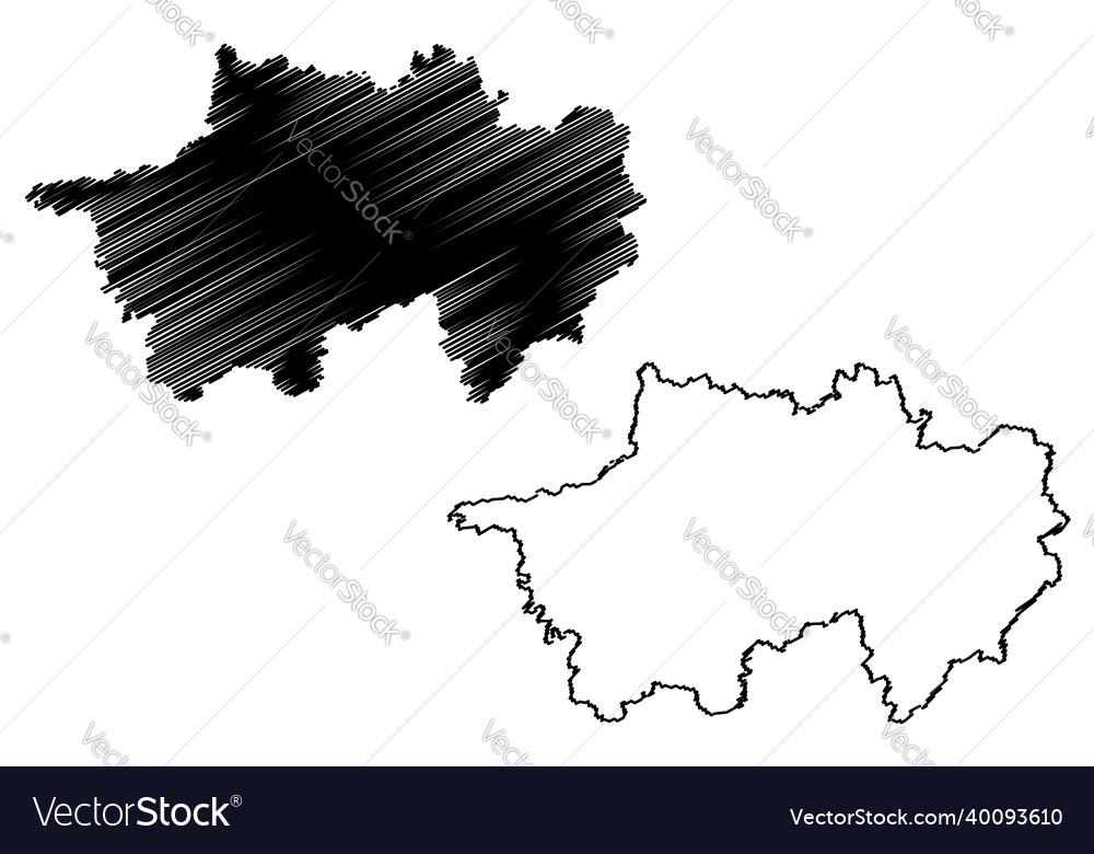Narsinghpur district madhya pradesh state Vector Image