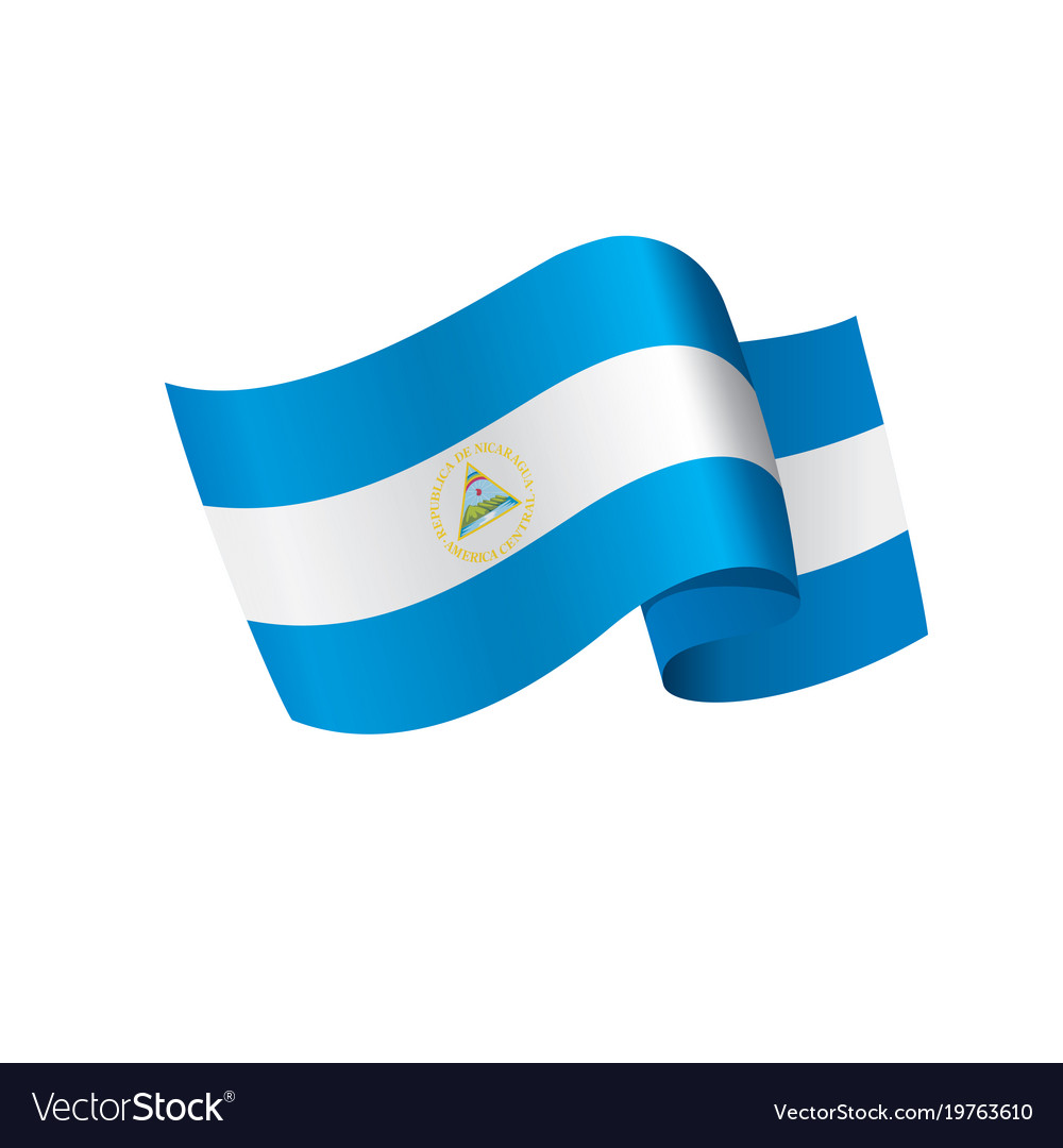 Nicaragua flag Royalty Free Vector Image - VectorStock