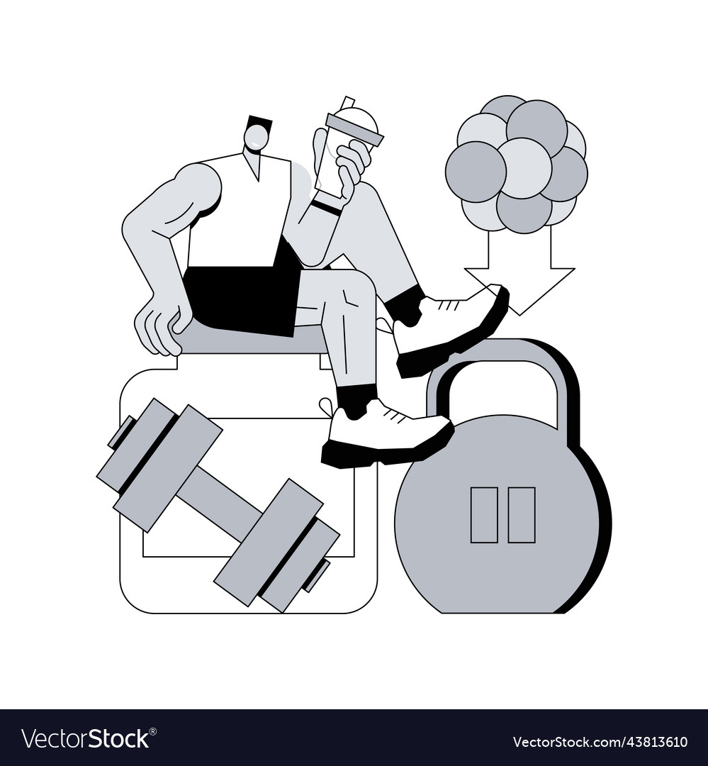 Sports nutrition abstract concept Royalty Free Vector Image