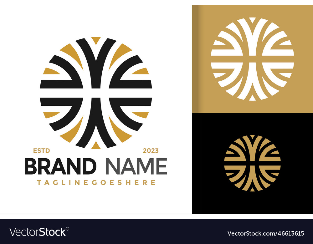 Abstract letter h brand identity logo icon Vector Image