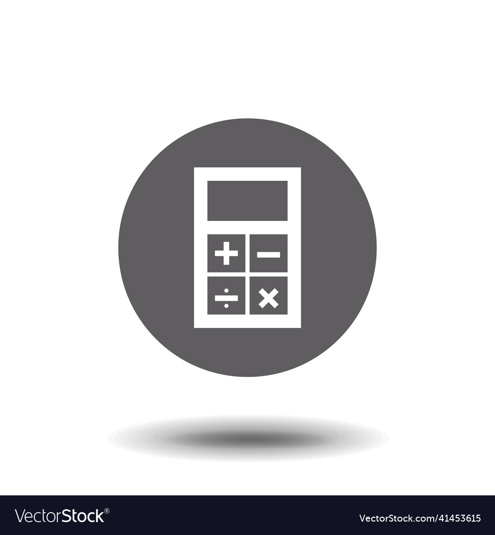 Calculator icon isolated