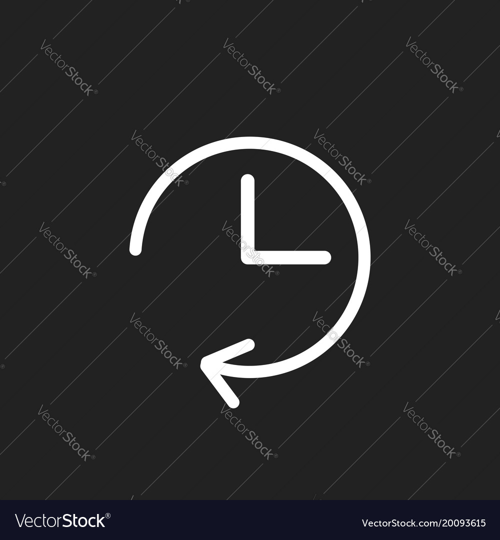 Clock icon flat pictograph