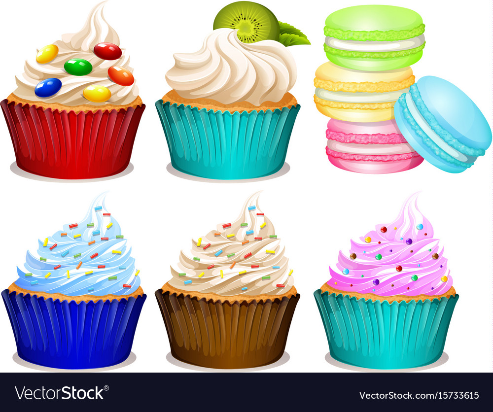 Different flavor of cupcakes