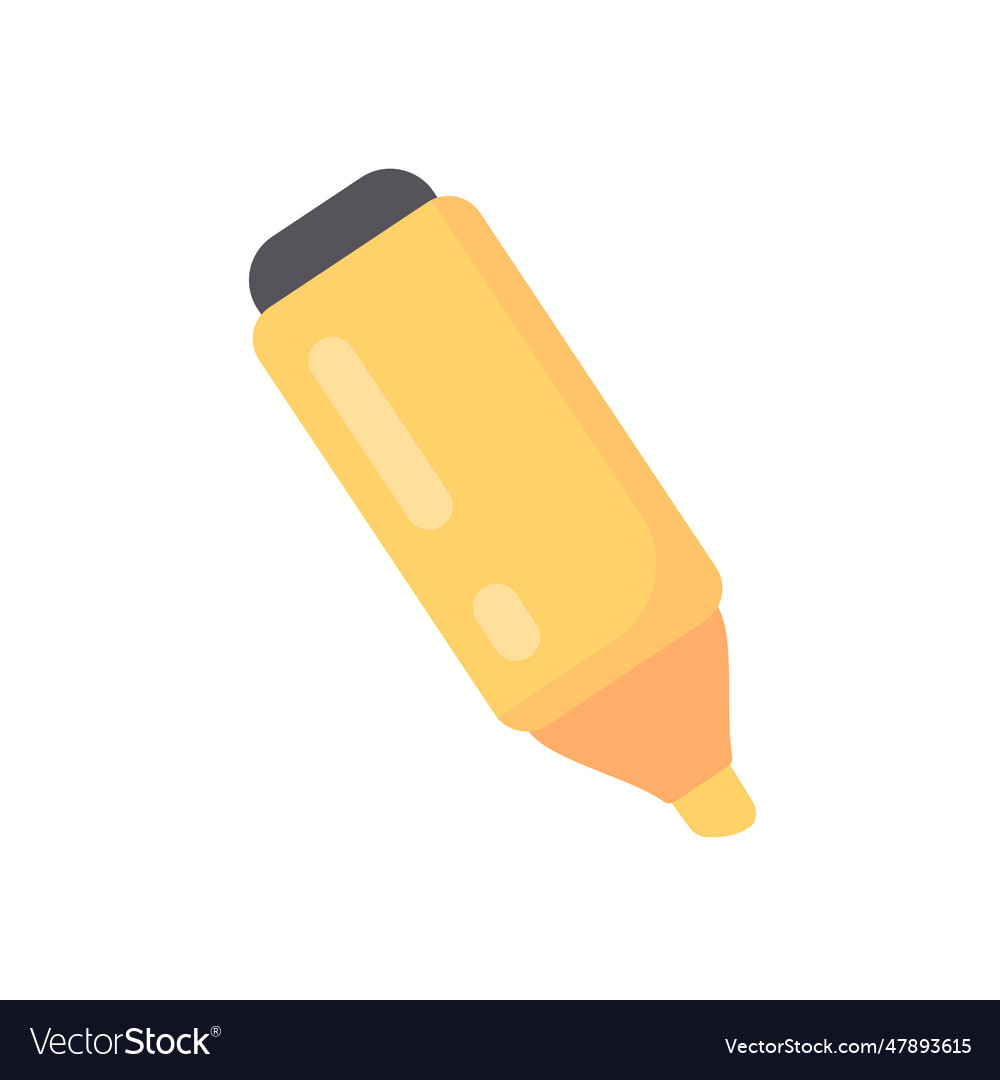 Highlighter for highlighting important notes Vector Image
