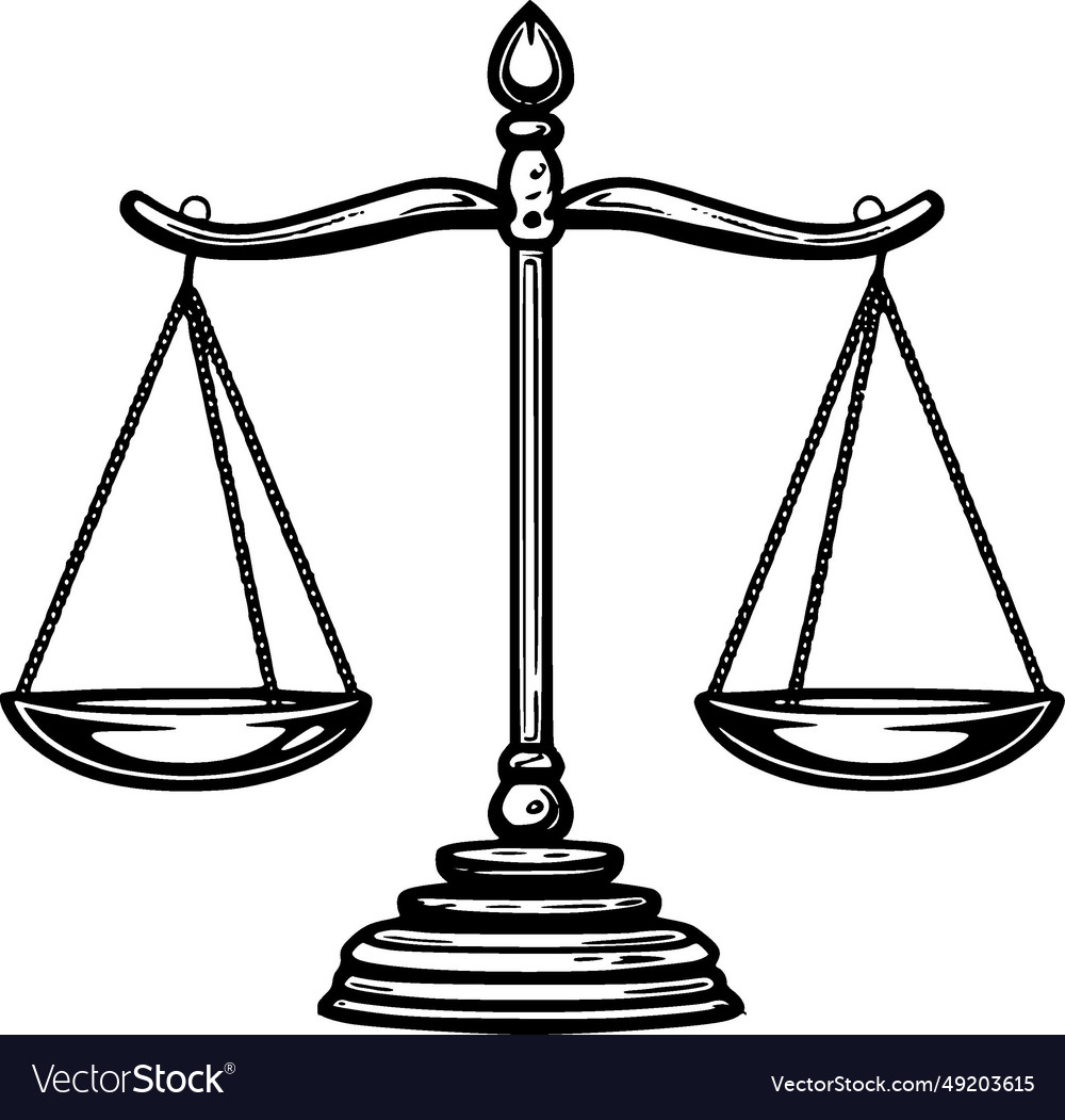 Justice - high quality logo ideal for t-shirt Vector Image