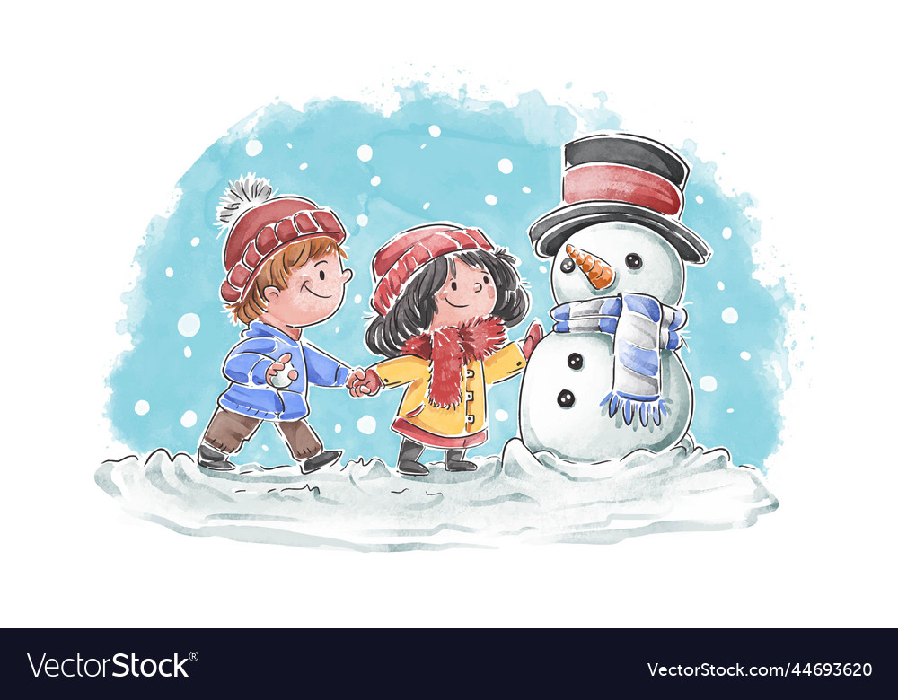 Christmas snow scene design