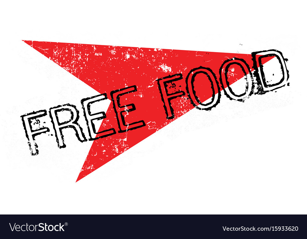 Free food rubber stamp