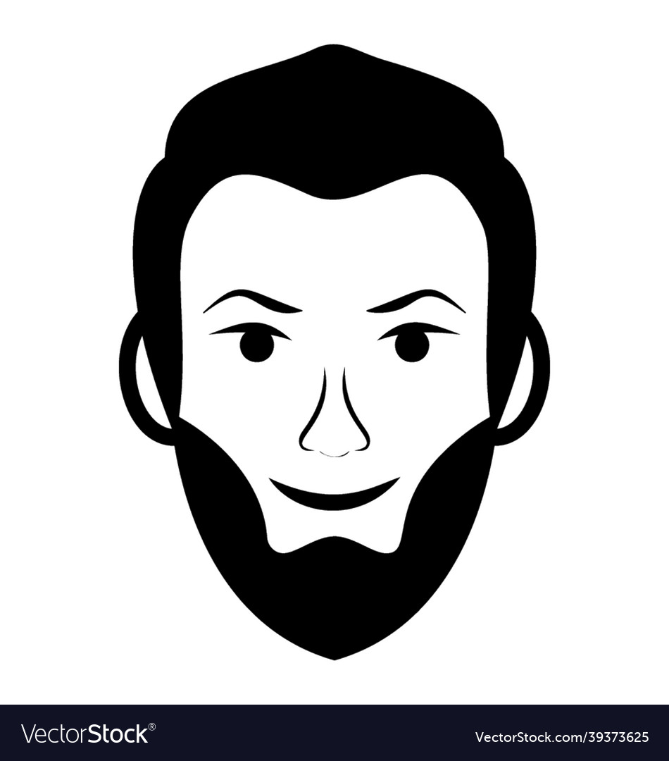 Beard man Royalty Free Vector Image - VectorStock