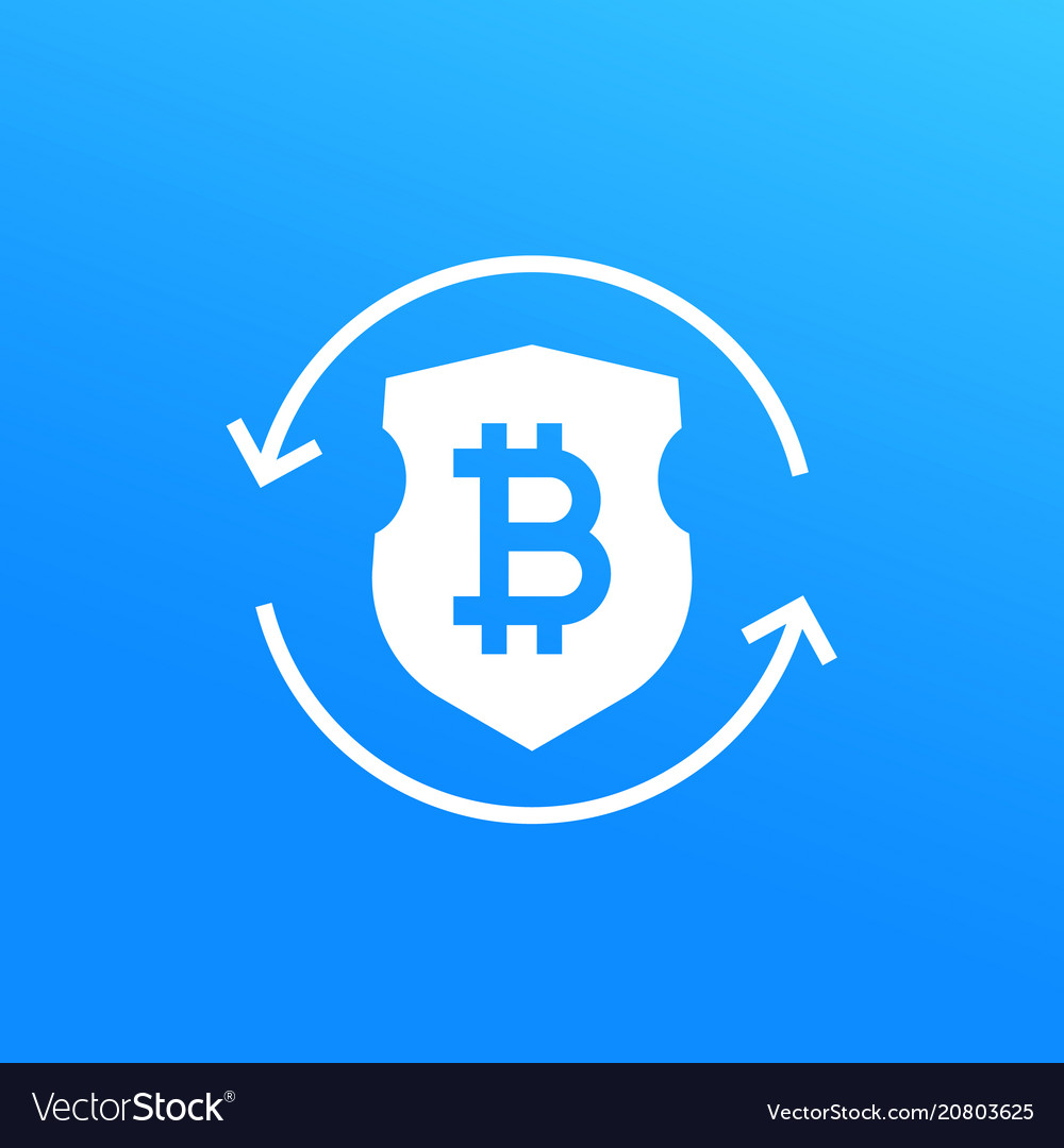 Bitcoin secure exchange icon