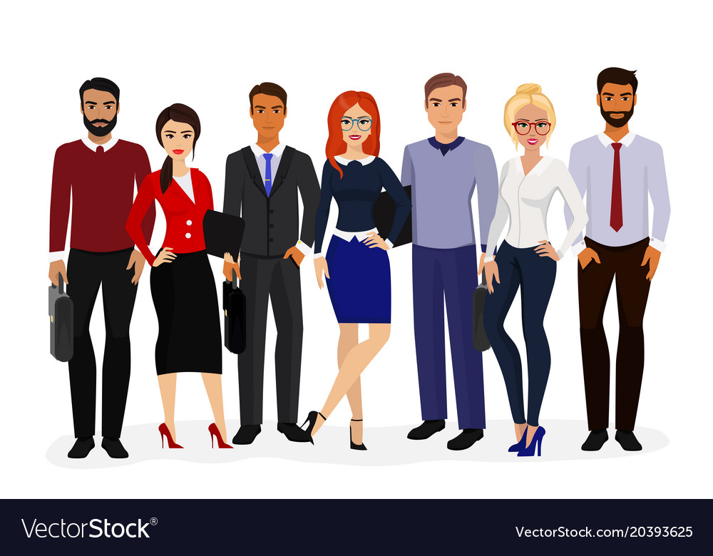 Cool set business Royalty Free Vector Image - VectorStock