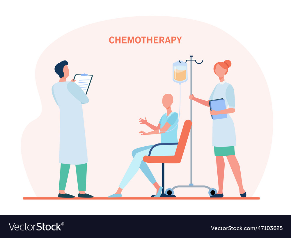 Doctors treating patient with chemotherapy