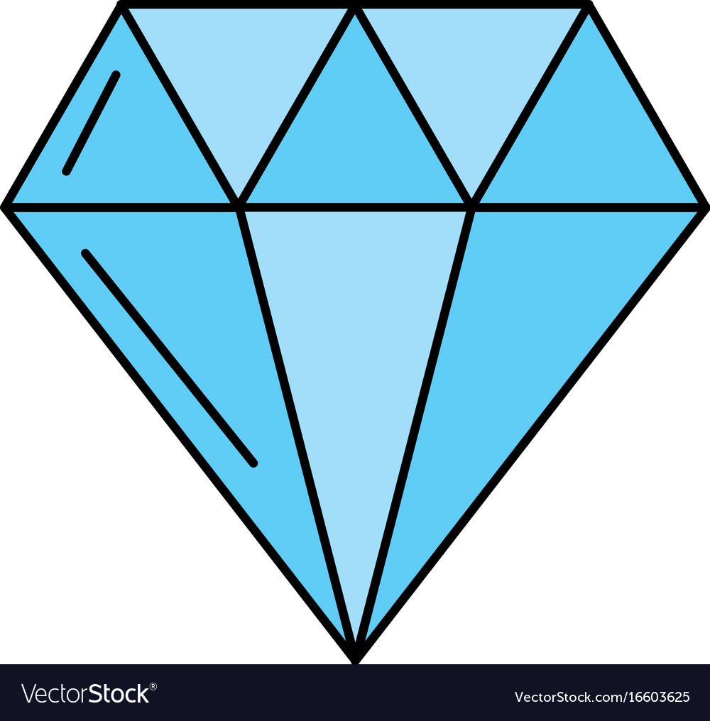 Luxury diamond isolated icon