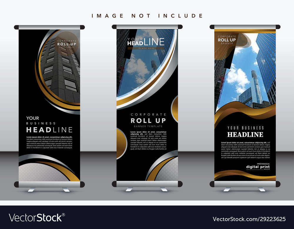 Roll up banner f