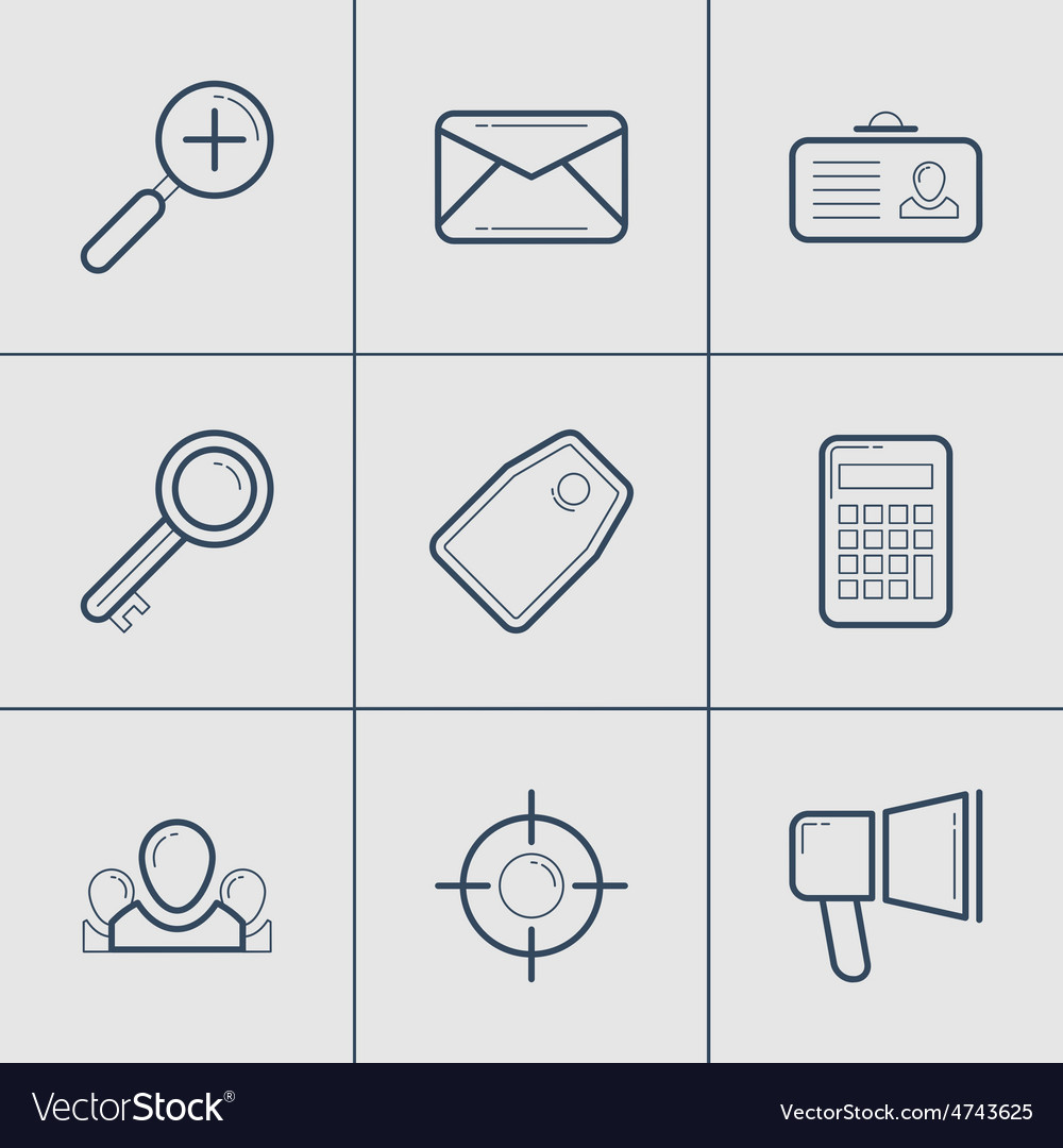 set of modern thin