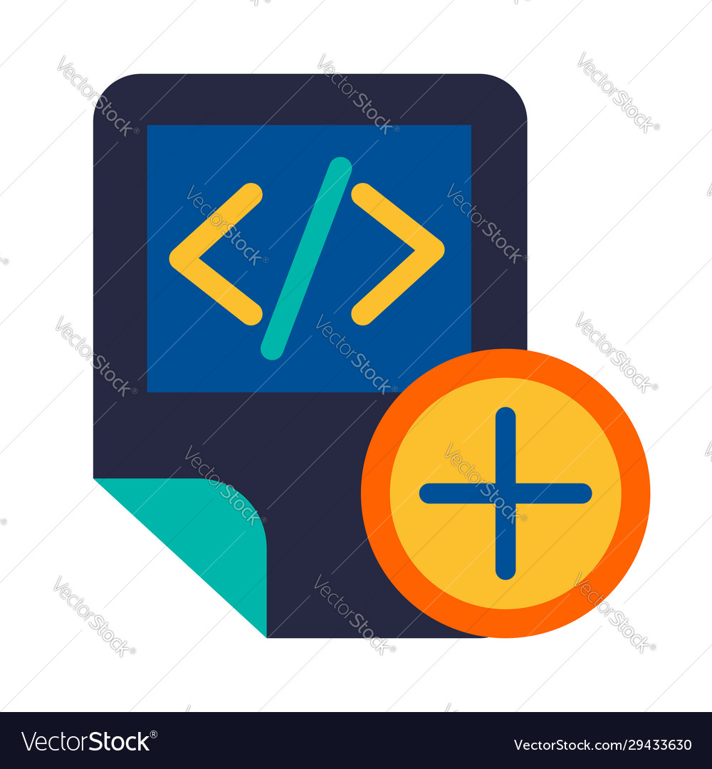 Coding script file adding symbol glyph icon