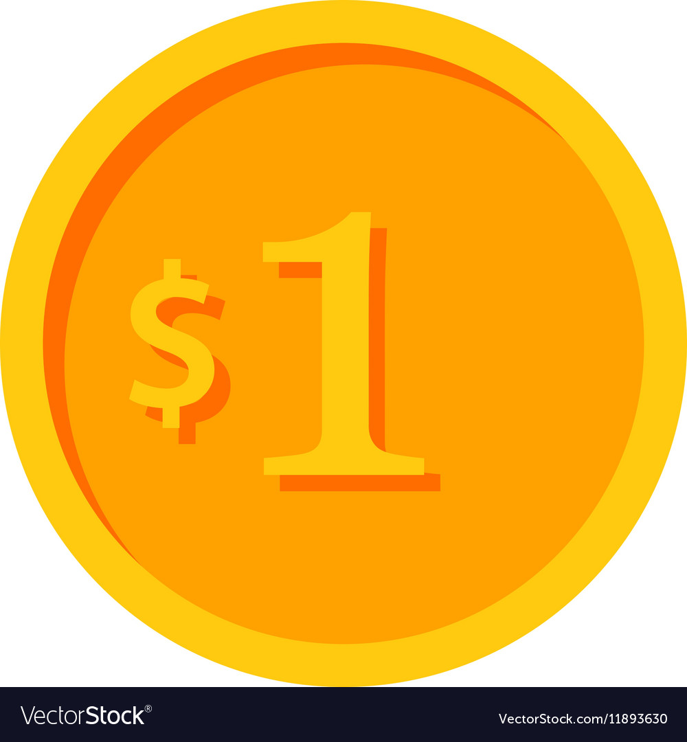 Gold coin icon Royalty Free Vector Image - VectorStock