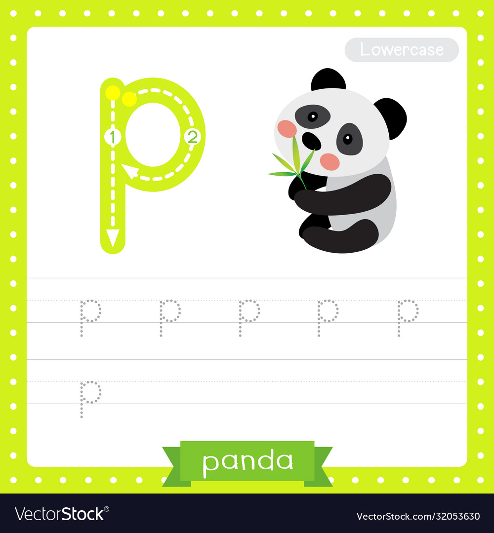 P For Panda Vector Images 90