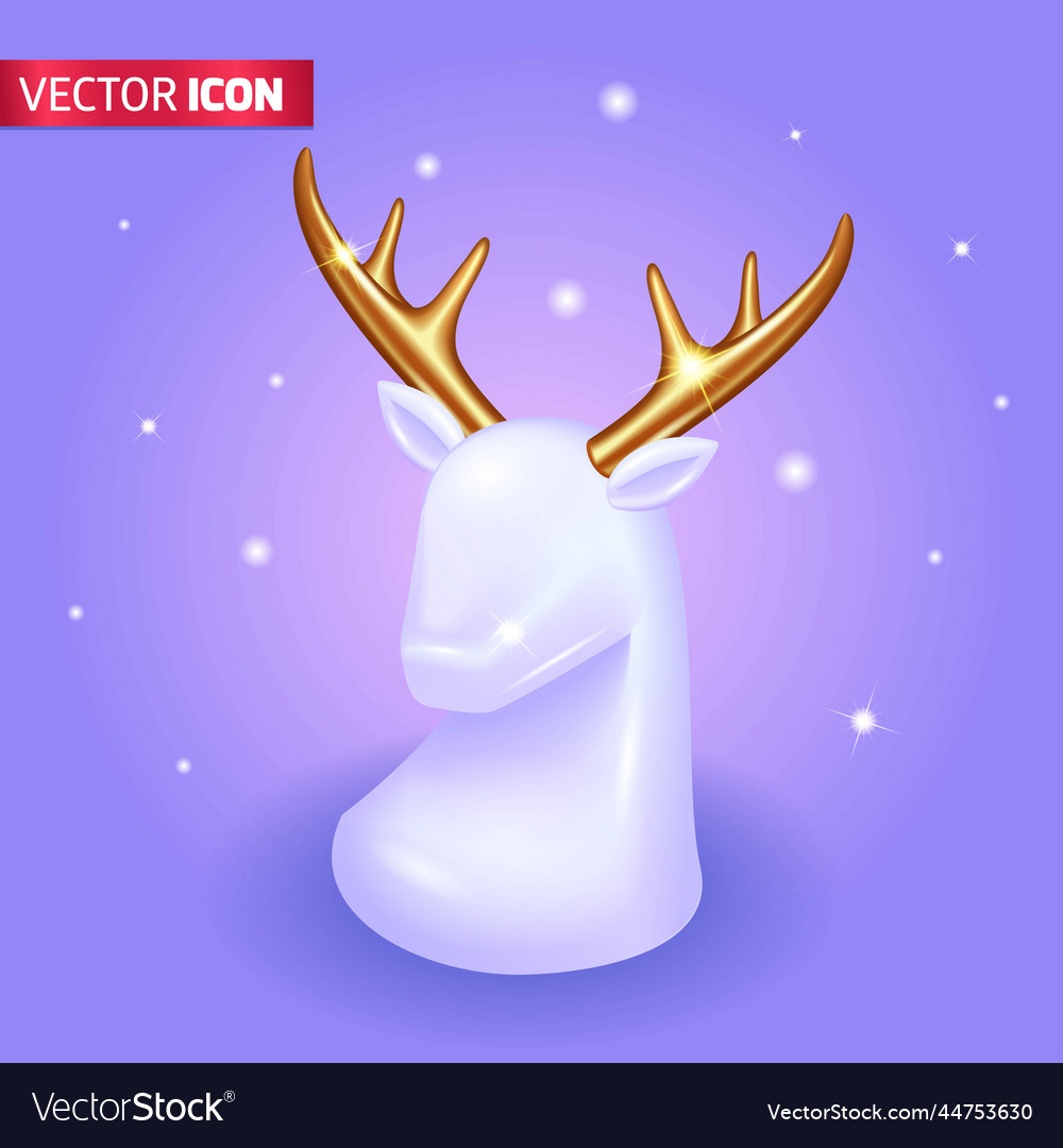 Realistic 3d isometric happy new vector image Realistic 3d isometric happy new
