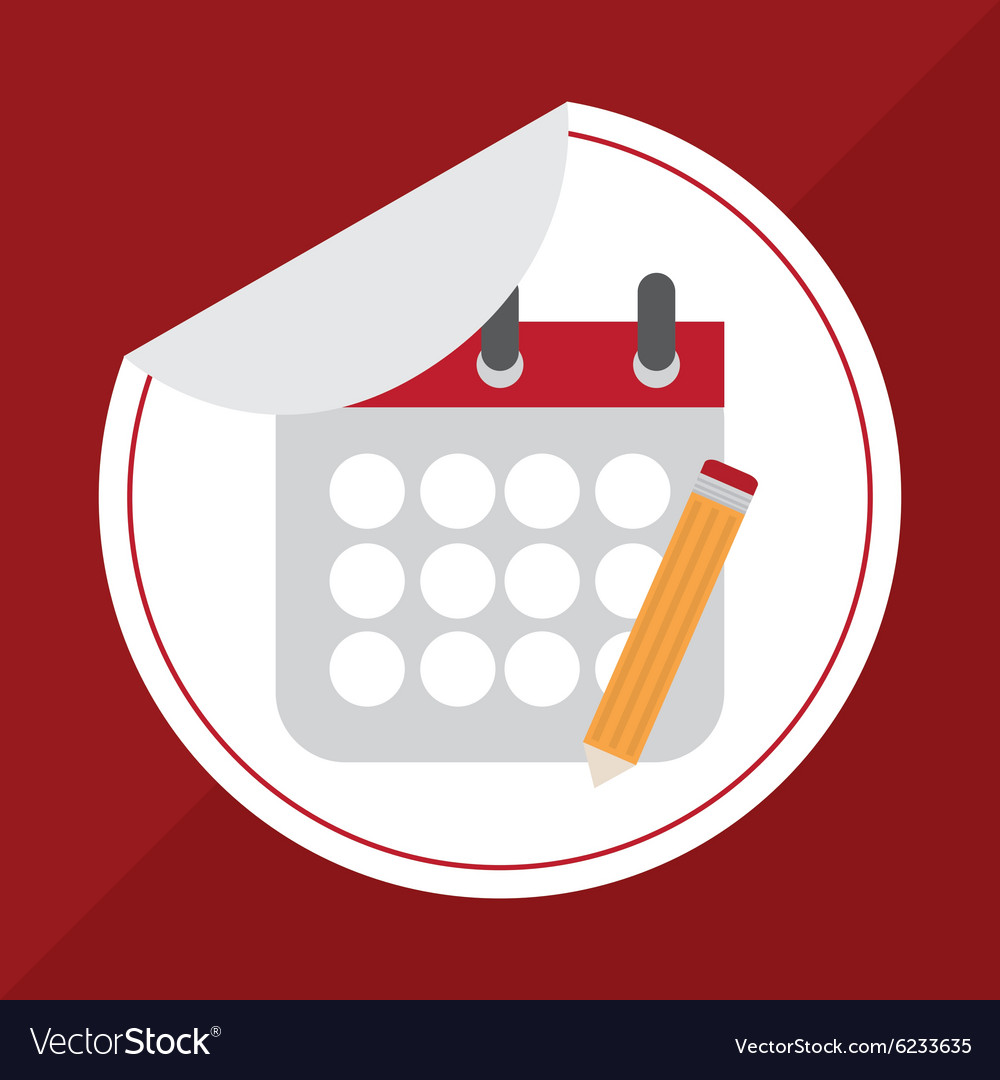 Calendar design Royalty Free Vector Image VectorStock