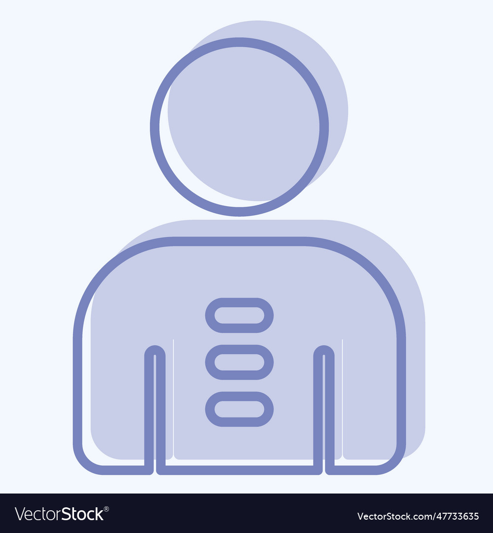 Icon posture related to orthopedic symbol two Vector Image