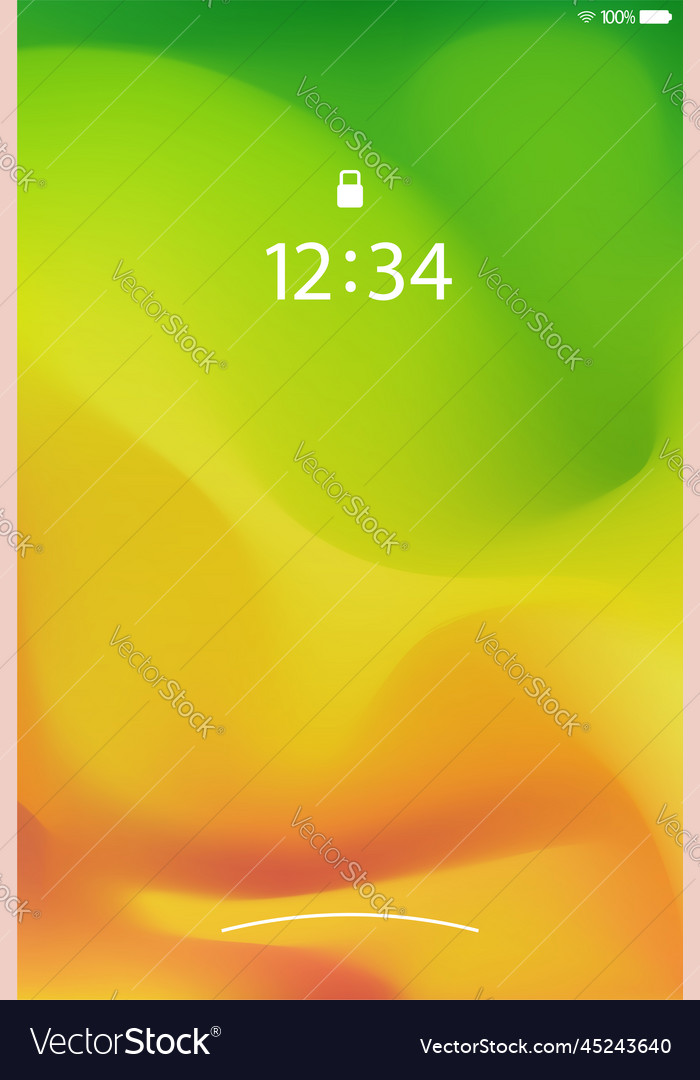 An abstract flow wallpaper with ui elements Vector Image