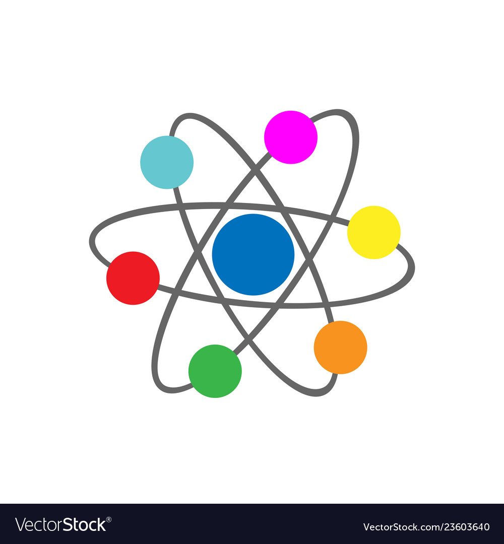 Atoms molecule icon Royalty Free Vector Image - VectorStock