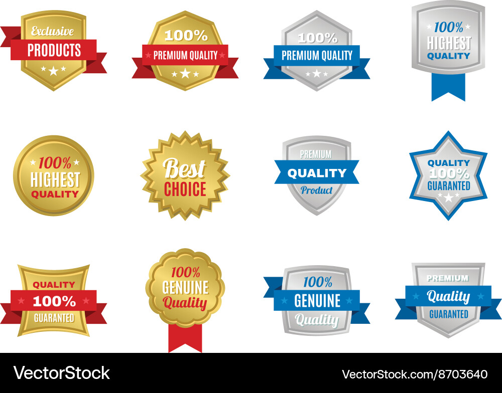 Badges Royalty Free Vector Image - VectorStock