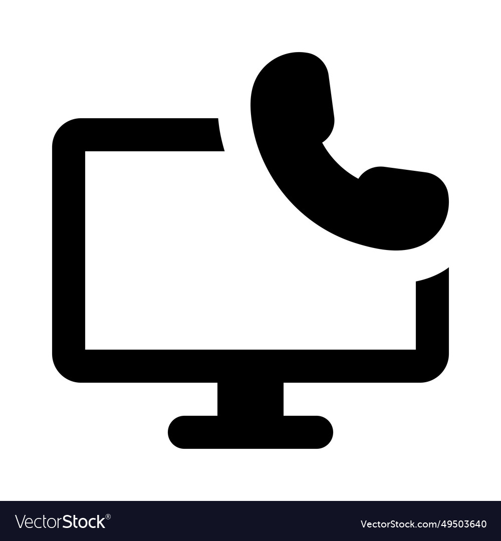 Monitor integrated with phone or mobile Royalty Free Vector