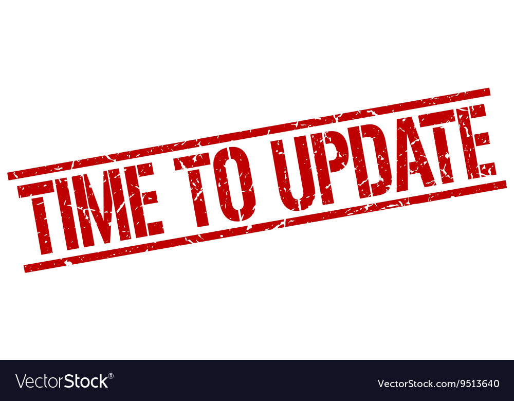 time-to-update-stamp-royalty-free-vector-image