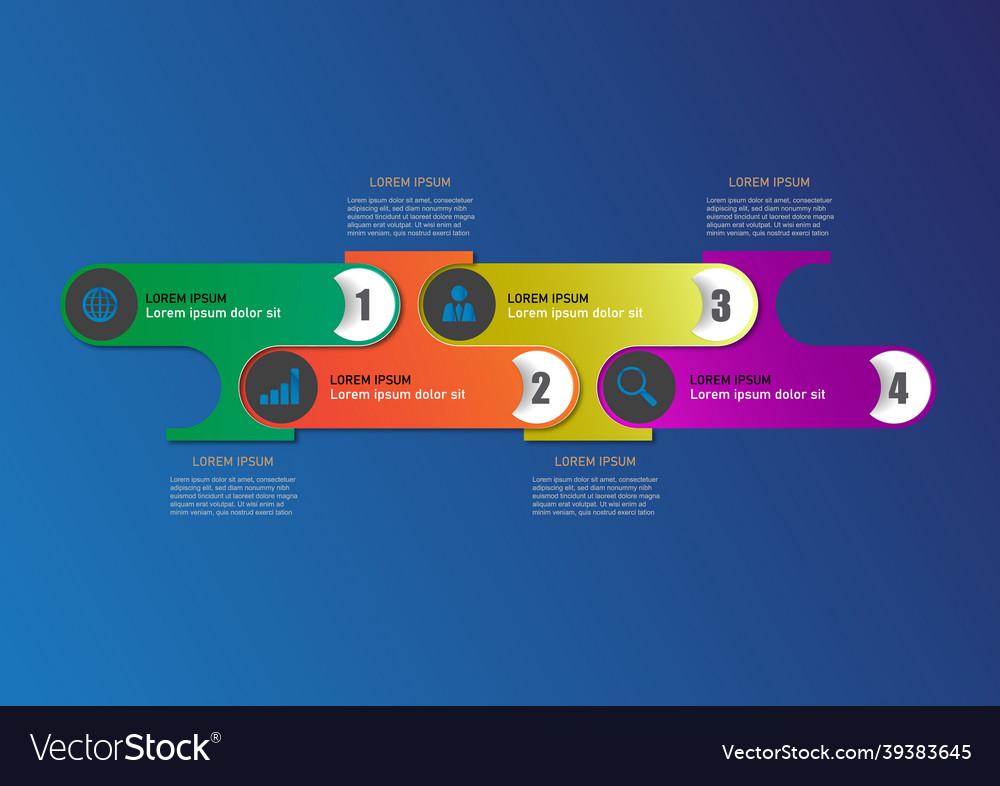 Abstract modern infographic with icons