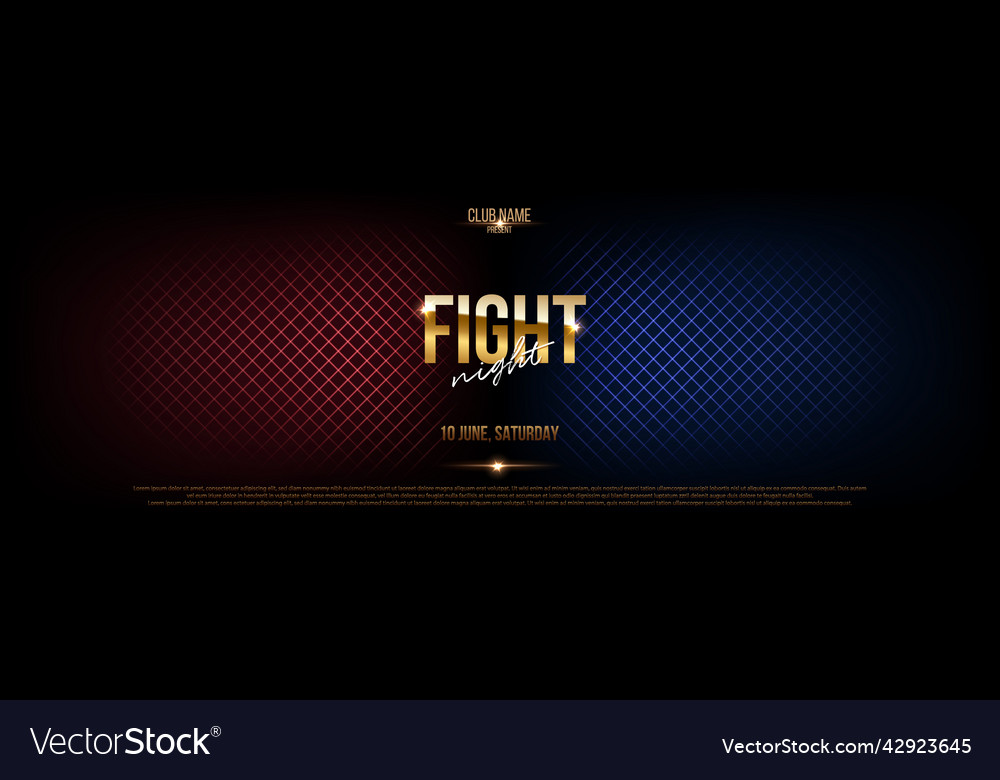 Battle banner concept fight night Royalty Free Vector Image