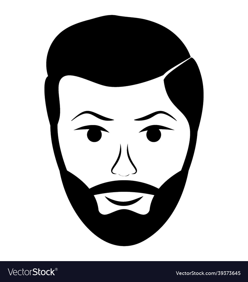 Beard man Royalty Free Vector Image - VectorStock