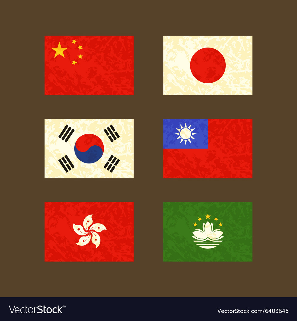 Japan And South Korea Flag