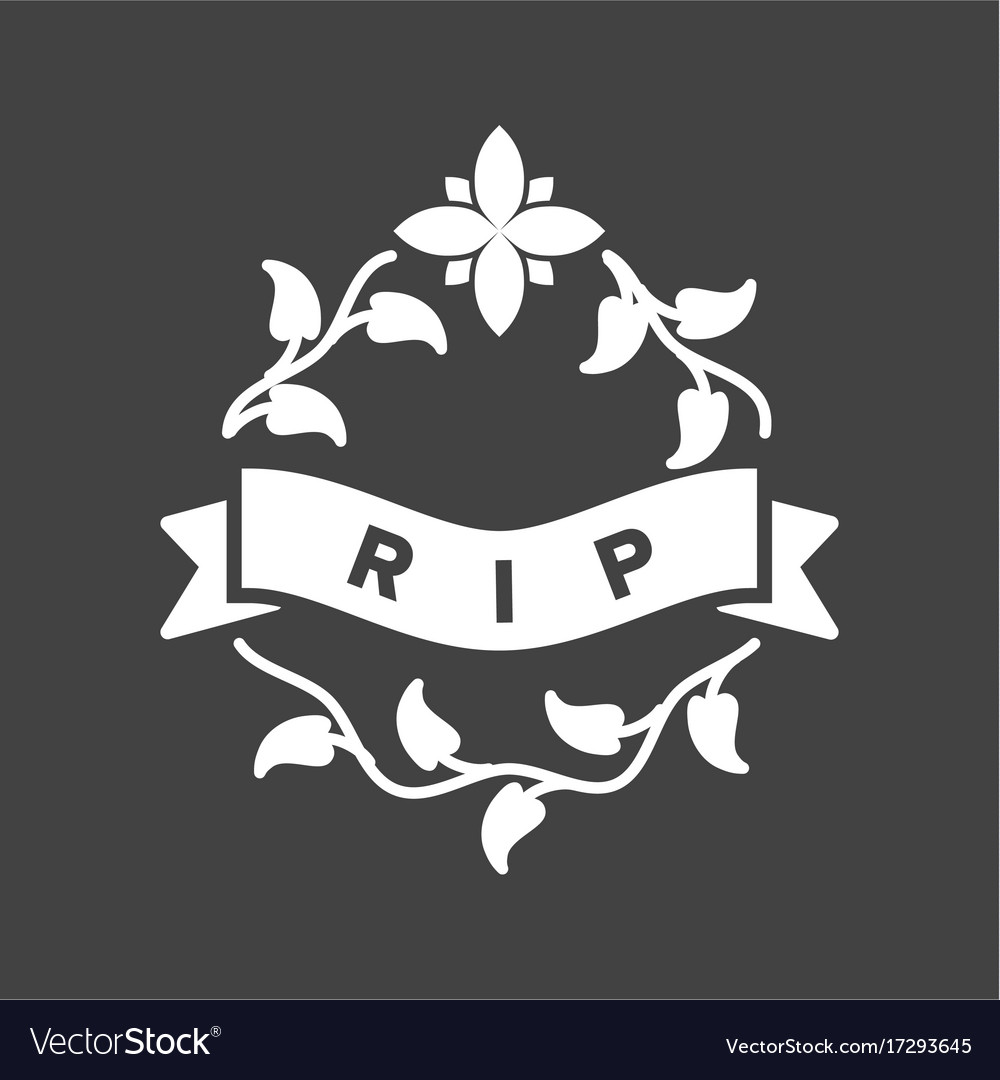 Rest in peace Royalty Free Vector Image - VectorStock