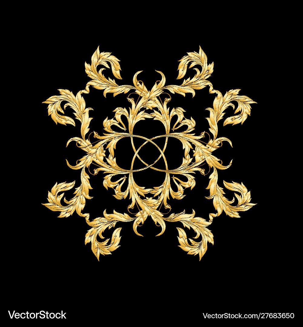 Elements in baroque rococo victorian Royalty Free Vector