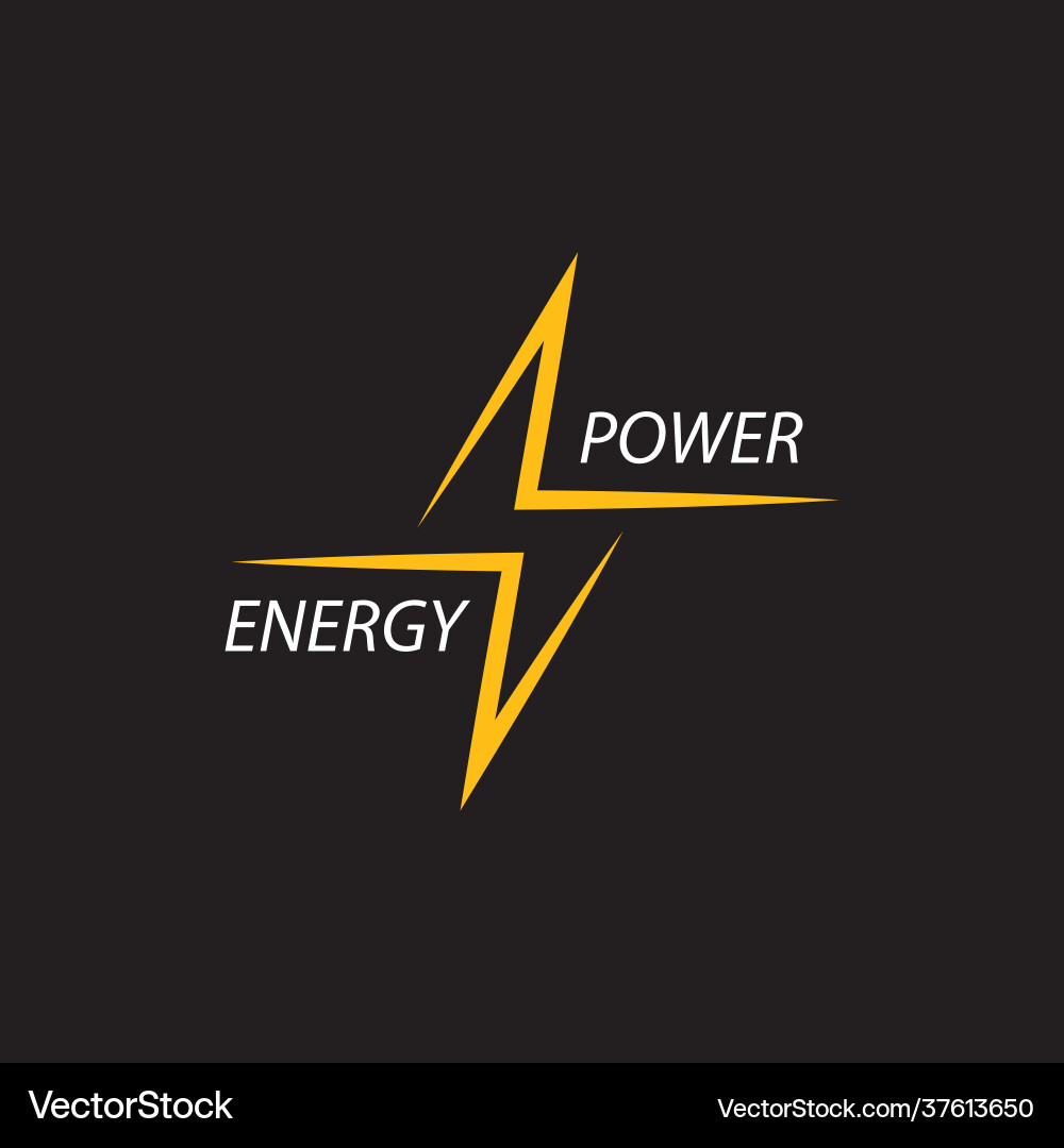 Power lightning Royalty Free Vector Image - VectorStock