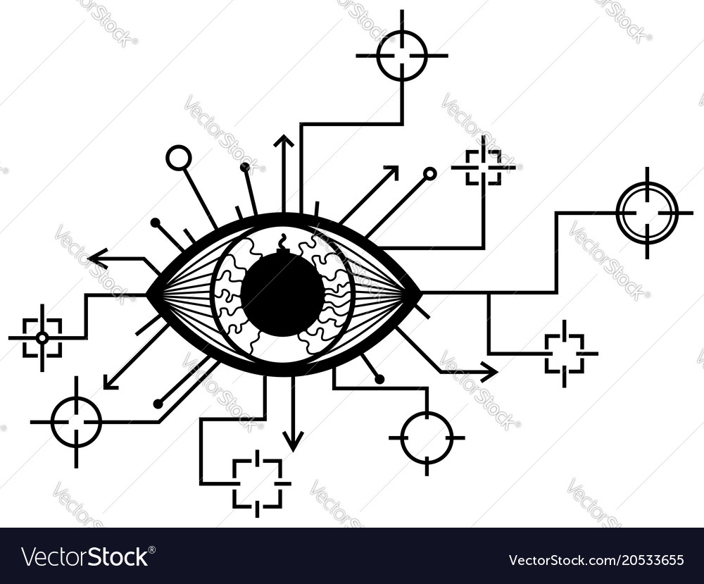 Eye targets design Royalty Free Vector Image - VectorStock