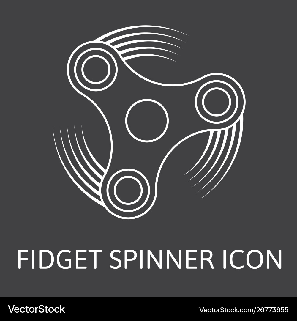 Fidget hand spinner Royalty Free Vector Image - VectorStock