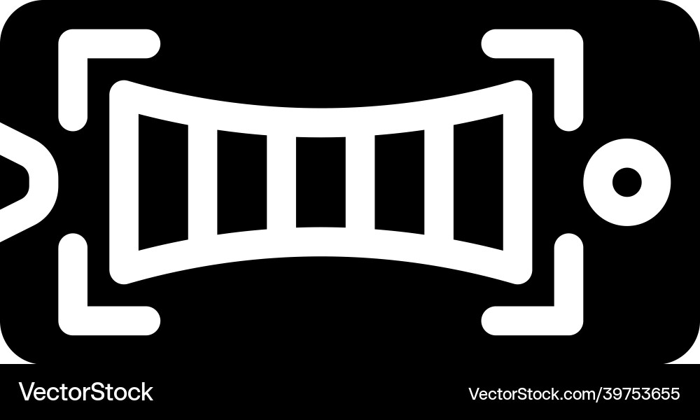 Panoramic shooting phone camera glyph icon Vector Image