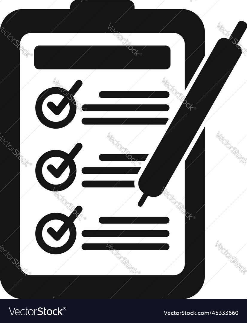 board-task-schedule-icon-simple-person-royalty-free-vector