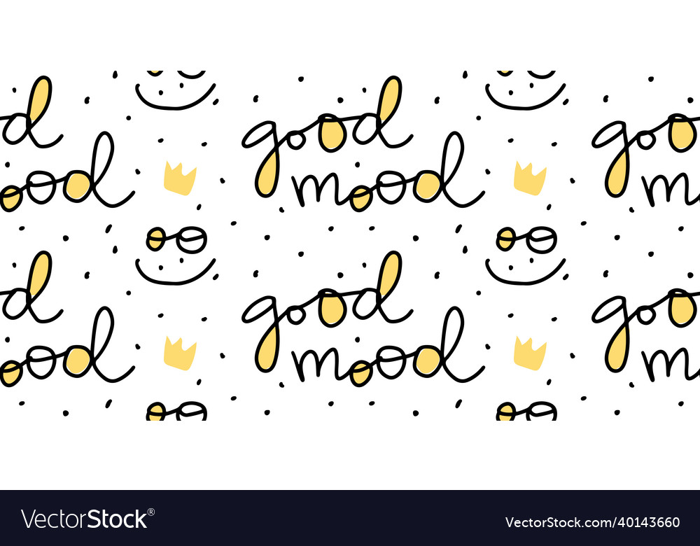 Good mood seamless pattern