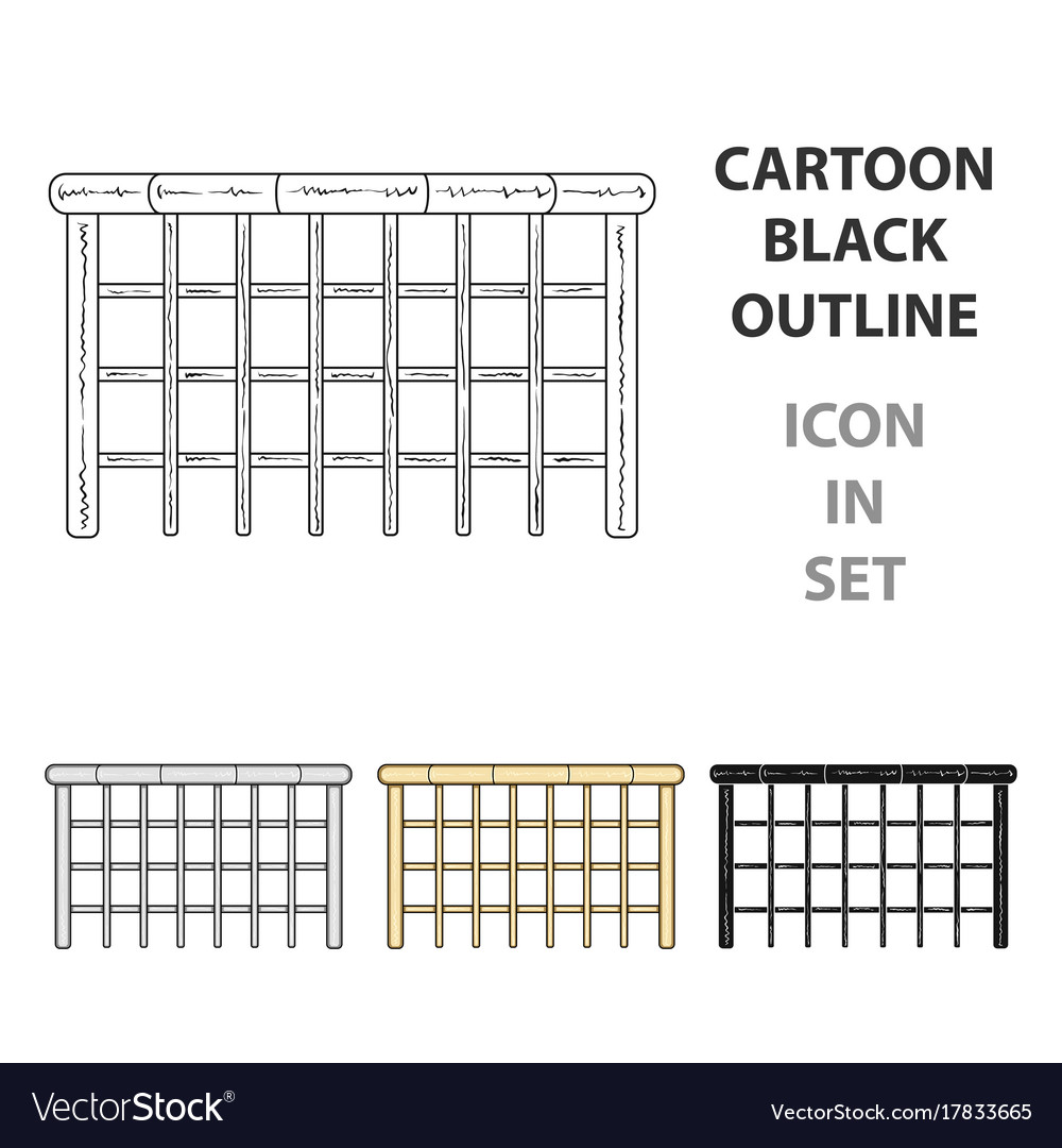 A wooden fence different single icon