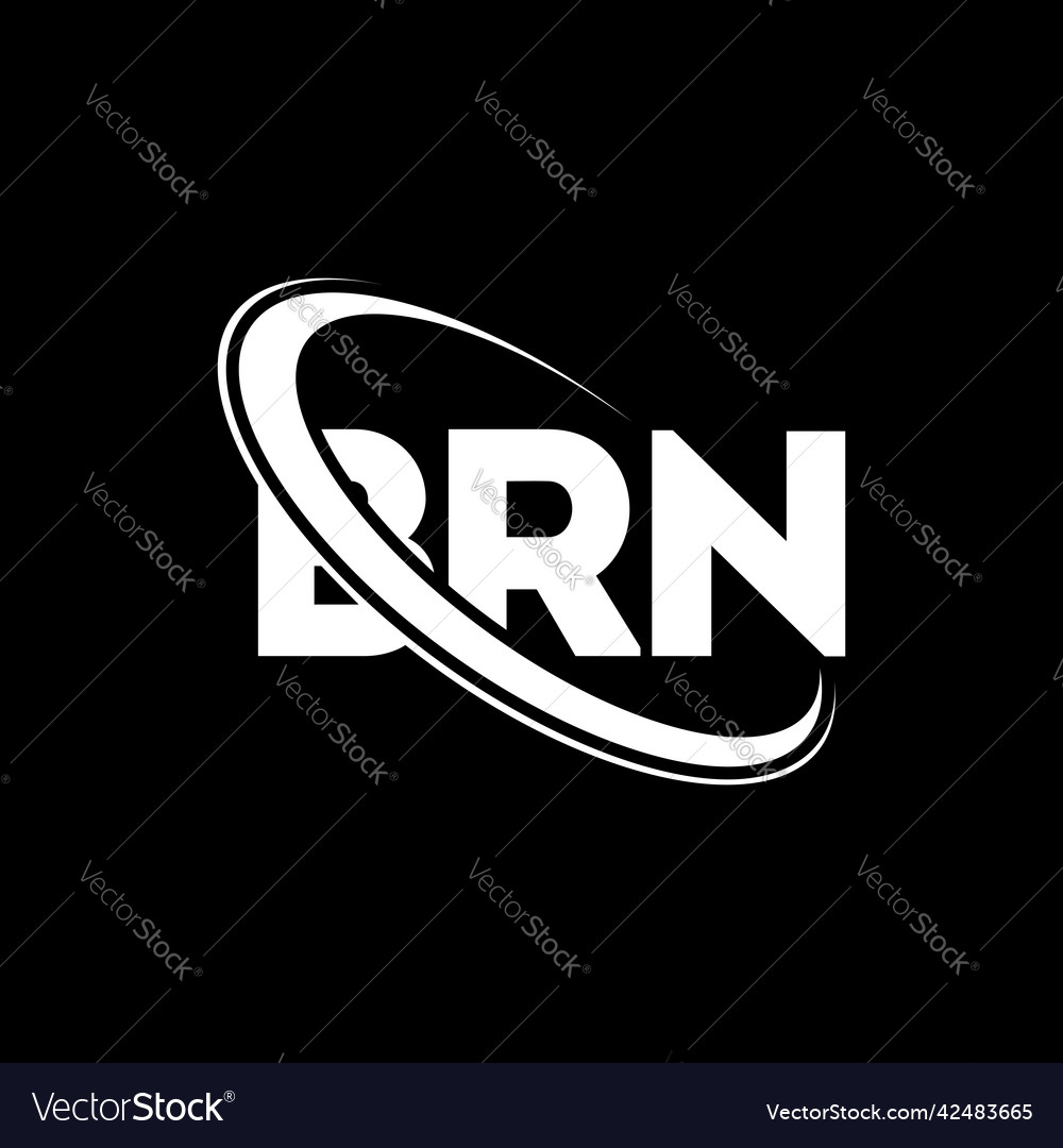 Brn logo letter design Royalty Free Vector Image