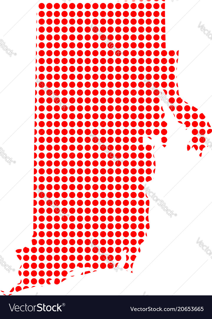 Rote Karte der Rhode Insel